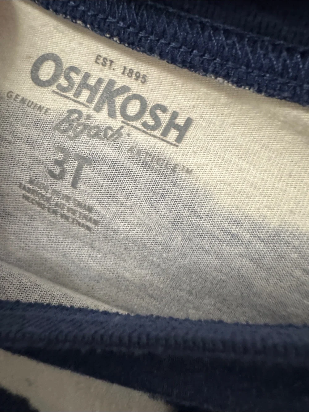 OshKosh B'gosh Turquoise, Navy & White Kids Tee Trio